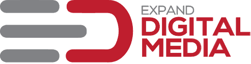 Expand Digital Media logo with modern design and bold colours.