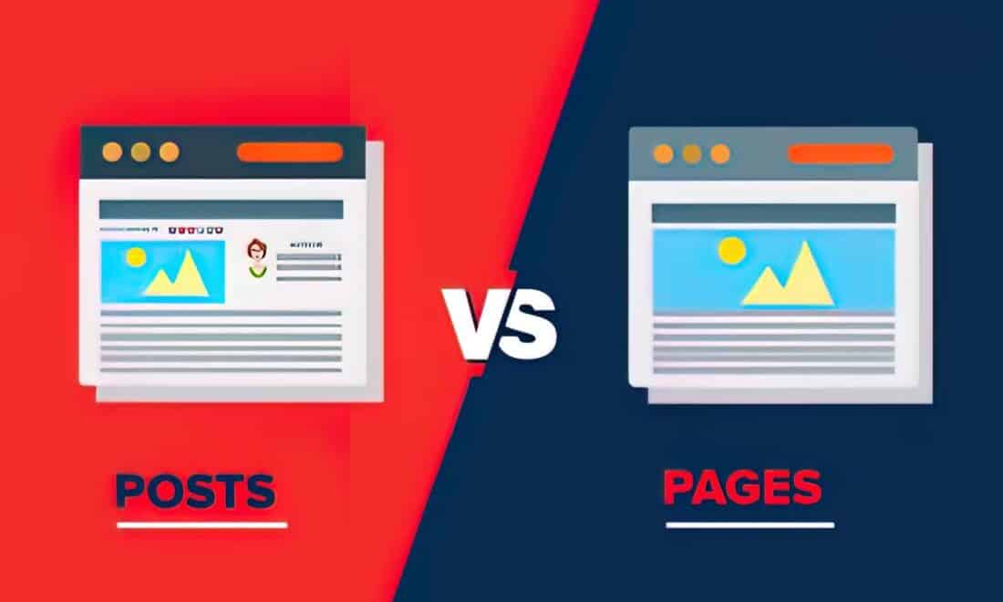 wordpress posts vs pages differences